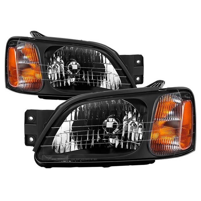 Akkon OE Style Headlights w/ Black Base 00-04 Legacy GT / 00-04 Outback / 03-06 Baja w/o Sport Package - HD-JH-SLEG00-OE - Subimods.com