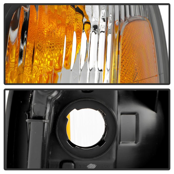 Akkon OE Style Headlights w/ Black & Chrome Base 00-04 Legacy GT / 00-04 Outback / 03-06 Baja Turbo - HD-JH-SLEG03-OE - Subimods.com