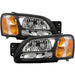 Akkon OE Style Headlights w/ Black & Chrome Base 00-04 Legacy GT / 00-04 Outback / 03-06 Baja Turbo - HD-JH-SLEG03-OE - Subimods.com