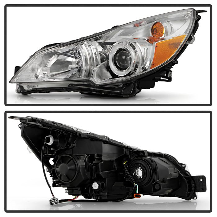 Akkon OE Style Headlights w/ Chrome Base 10-12 Legacy / 10-12 Outback - HD-JH-SLEG10-AM-C - Subimods.com