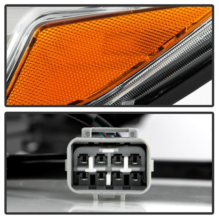 Akkon OE Style Headlights w/ Chrome Base 10-12 Legacy / 10-12 Outback - HD-JH-SLEG10-AM-C - Subimods.com
