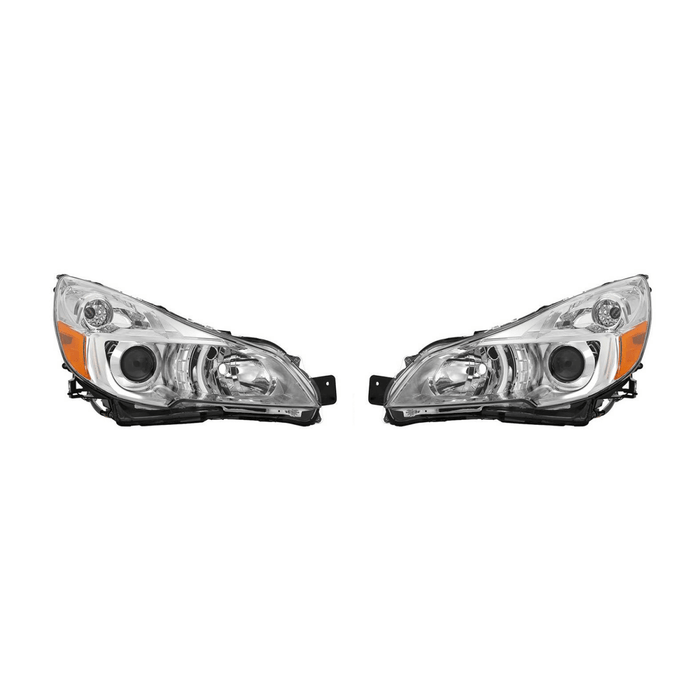 Akkon OE Style Headlights w/ Chrome Base 13-14 Legacy / 13-14 Outback - HD-JH-SLEG13-OE-L+R - Subimods.com