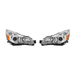 Akkon OE Style Headlights w/ Chrome Base 13-14 Legacy / 13-14 Outback - HD-JH-SLEG13-OE-L+R - Subimods.com