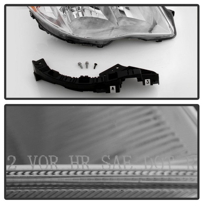 Akkon OE Style Headlights w/ Chrome Base 2009-2013 Forester Halogen Models Only - HD-JH-SF09-OE-L+R - Subimods.com