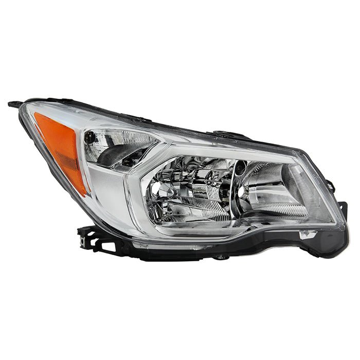 Akkon OE Style Headlights w/ Chrome Base 2014-2016 Forester Halogen Models Only - HD-JH-SF014-OE-L+R - Subimods.com