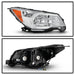Akkon OE Style Headlights w/ Chrome Base 2014-2016 Forester Halogen Models Only - HD-JH-SF014-OE-L+R - Subimods.com