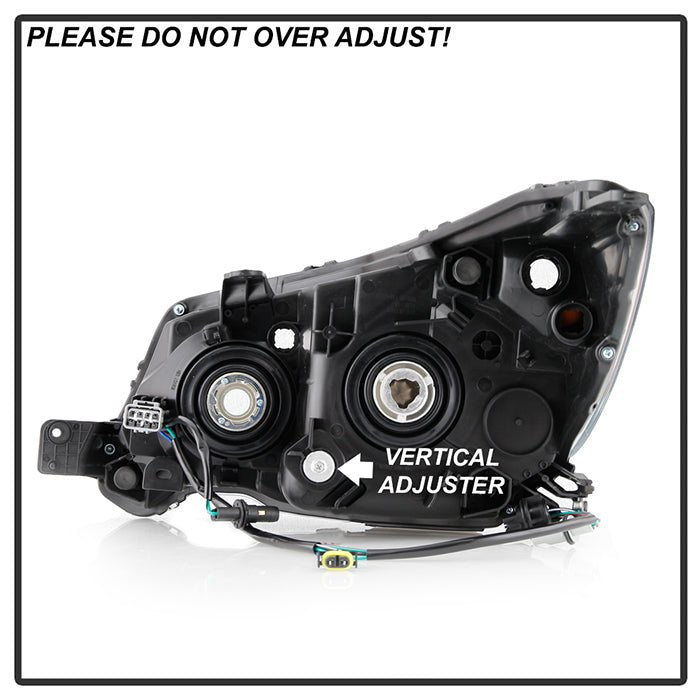 Akkon OE Style Headlights w/ Chrome Base 2014-2016 Forester Halogen Models Only - HD-JH-SF014-OE-L+R - Subimods.com