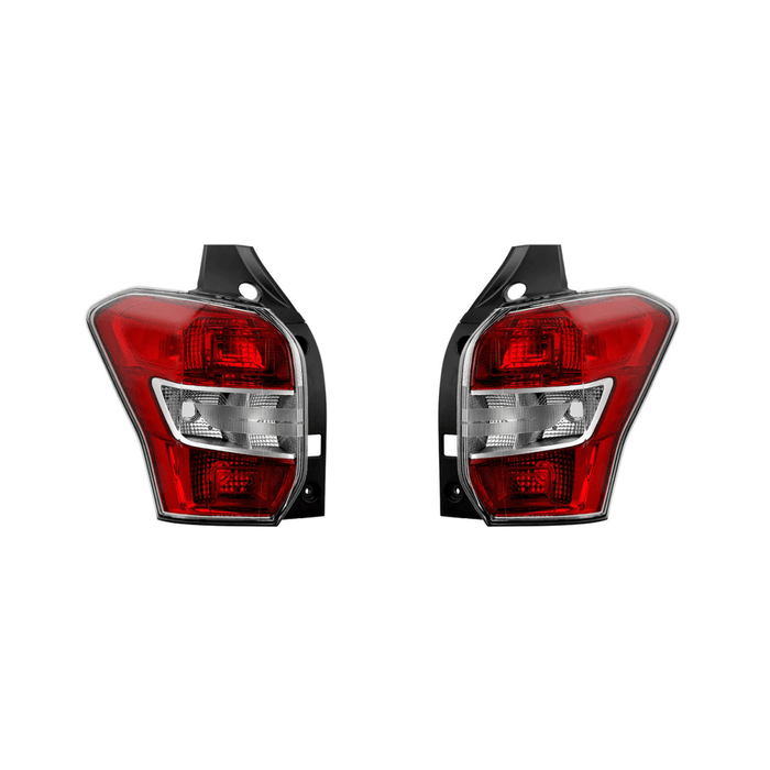 Akkon OE Style Tail Lights w/ Red Base & Clear Lens 2014-2016 Forester - ALT-JH-SFO14-OE-L+R - Subimods.com