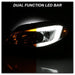 Akkon Projector Headlights w/ Chrome Base, DRL Light Bar & Switchback Turn Signal 08-14 WRX / 08-14 STI - Halogen Models Only - PRO-JH-SI08-LBDRL-C - Subimods.com
