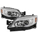 Akkon Projector Headlights w/ Chrome Base, DRL Light Bar & Switchback Turn Signal 08-14 WRX / 08-14 STI - Halogen Models Only - PRO-JH-SI08-LBDRL-C - Subimods.com