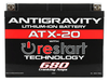 Antigravity Batteries ATX20 680CCA w/ Re - Start Technology Lithium Ion Car Battery - AG - ATX20 - RS - Subimods.com