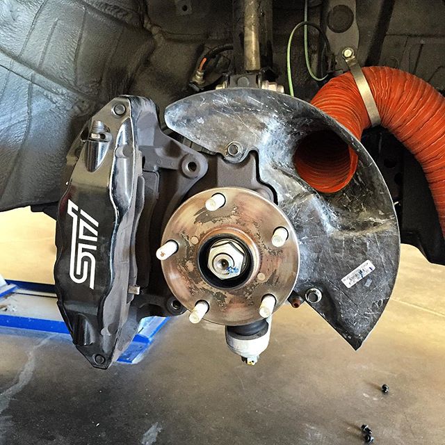 APR Performance Brake Cooling Kit w/ Carbon Fiber Bezels 2015 - 2017 STI - CF-815658 - Subimods.com