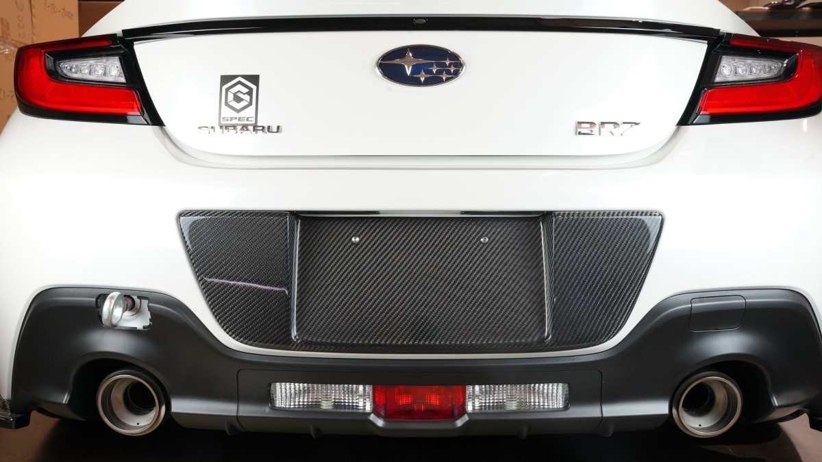APR Performance Carbon Fiber License Plate Backing 2022 - 2024 BRZ / 2022 - 2024 GR86 - CBX - GRBRZLIC - Subimods.com