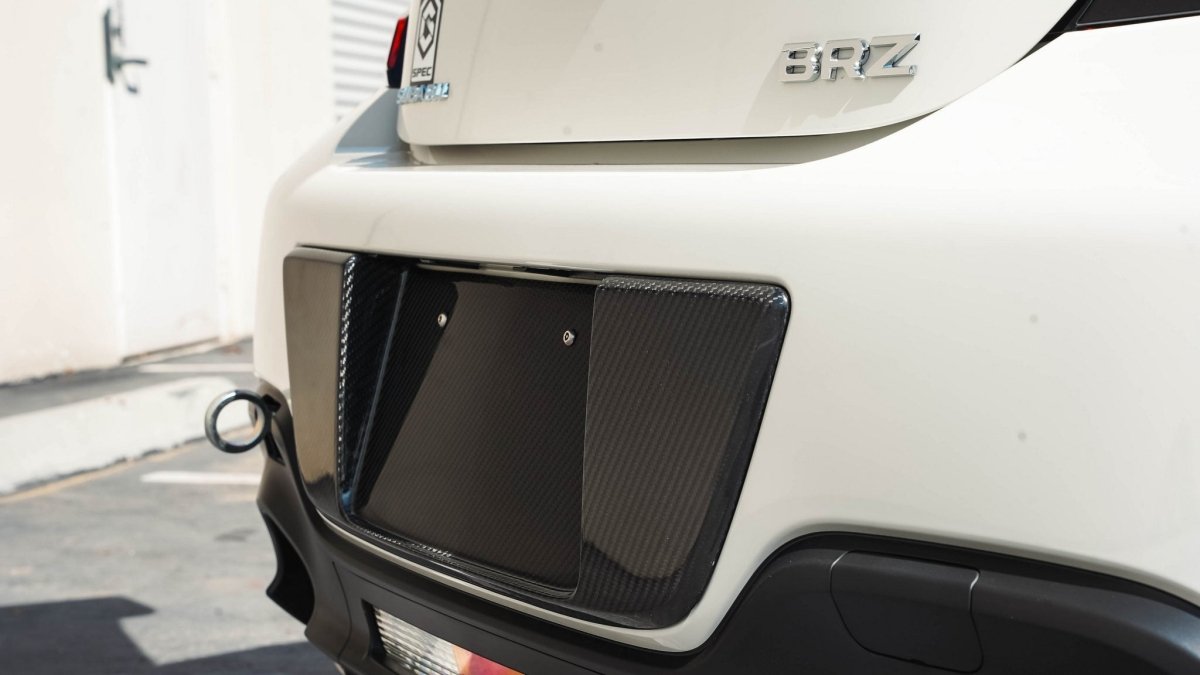 APR Performance Carbon Fiber License Plate Backing 2022 - 2024 BRZ / 2022 - 2024 GR86 - CBX - GRBRZLIC - Subimods.com