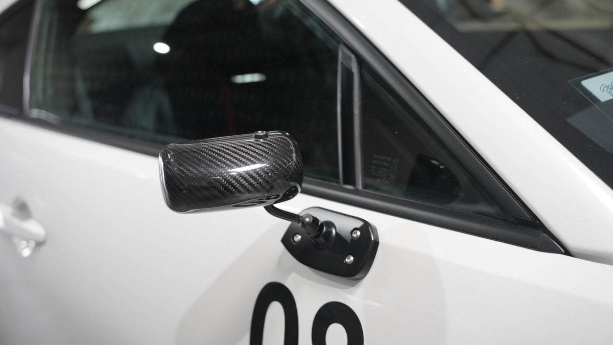 APR Performance Carbon Fiber Mirrors Formula GT3 Black Base 2022 - 2024 BRZ / 2022 - 2024 GR86 - CB - 522032B - Subimods.com