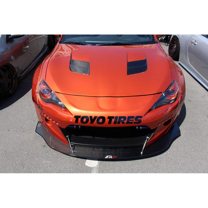 APR Performance Carbon Fiber Wind Splitter w/ Rods 13 - 21 FR - S / BRZ - CW-526015 - Subimods.com