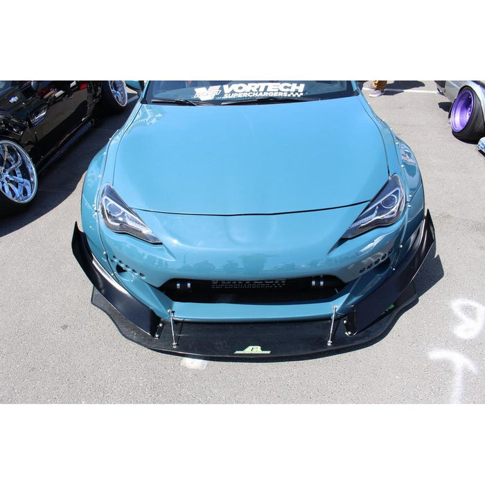 APR Performance Carbon Fiber Wind Splitter w/ Rods 13 - 21 FR - S / BRZ - CW-526015 - Subimods.com