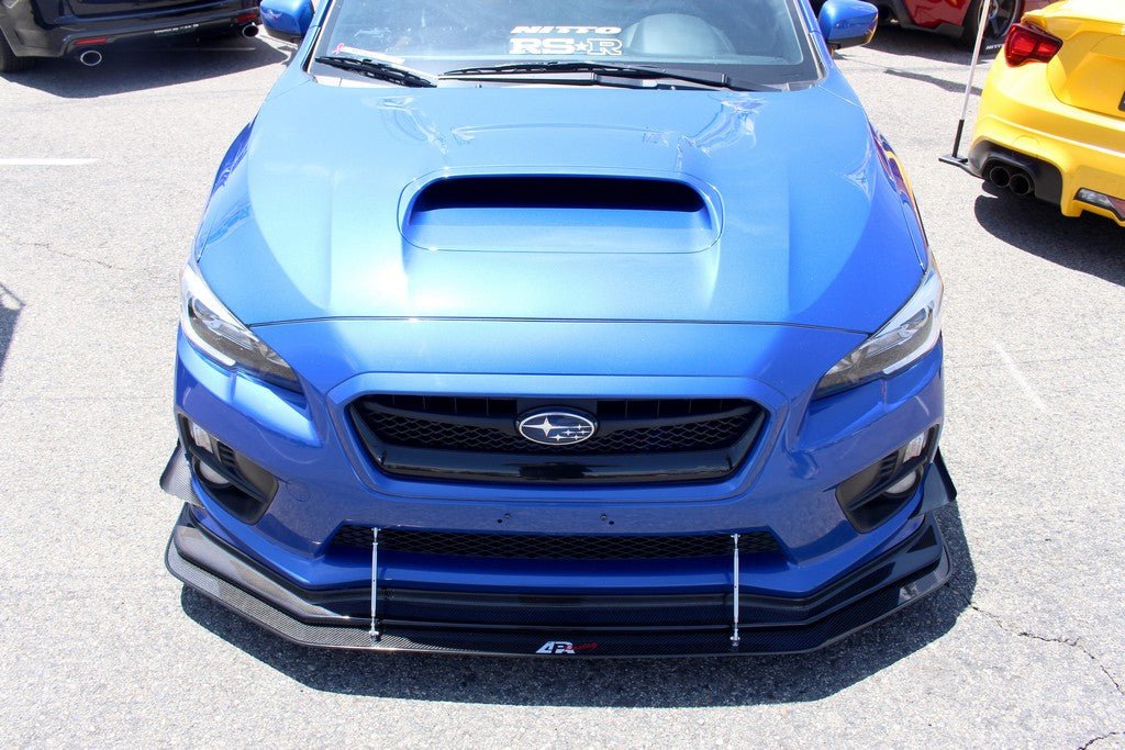 APR Performance Carbon Fiber Wind Splitter w/ Rods For Use w/ APR Airdam 2015 - 2017 WRX/STI - CW-801566 - Subimods.com