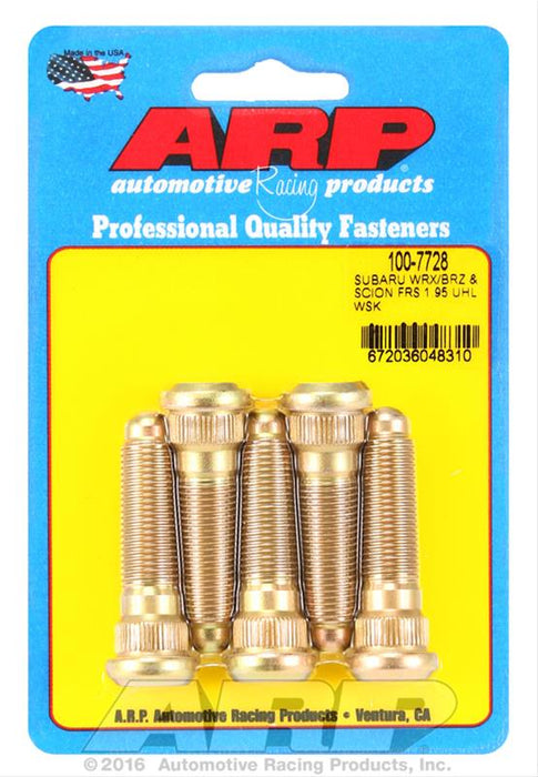 ARP Wheel Stud Kit 1.95 in Length 5 Pack Most Subaru Models - 100 - 7728 - Subimods.com