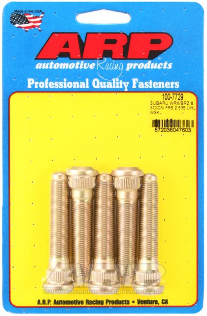 ARP Wheel Stud Kit 2.5in Length 5 Pack Most Subaru Models - 100 - 7729 - Subimods.com