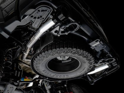 AWE 0FG Catback Exhaust w/ Diamond Black Tips 2021 - 2024 6.2L RAM TRX - 3015 - 33005 - Subimods.com