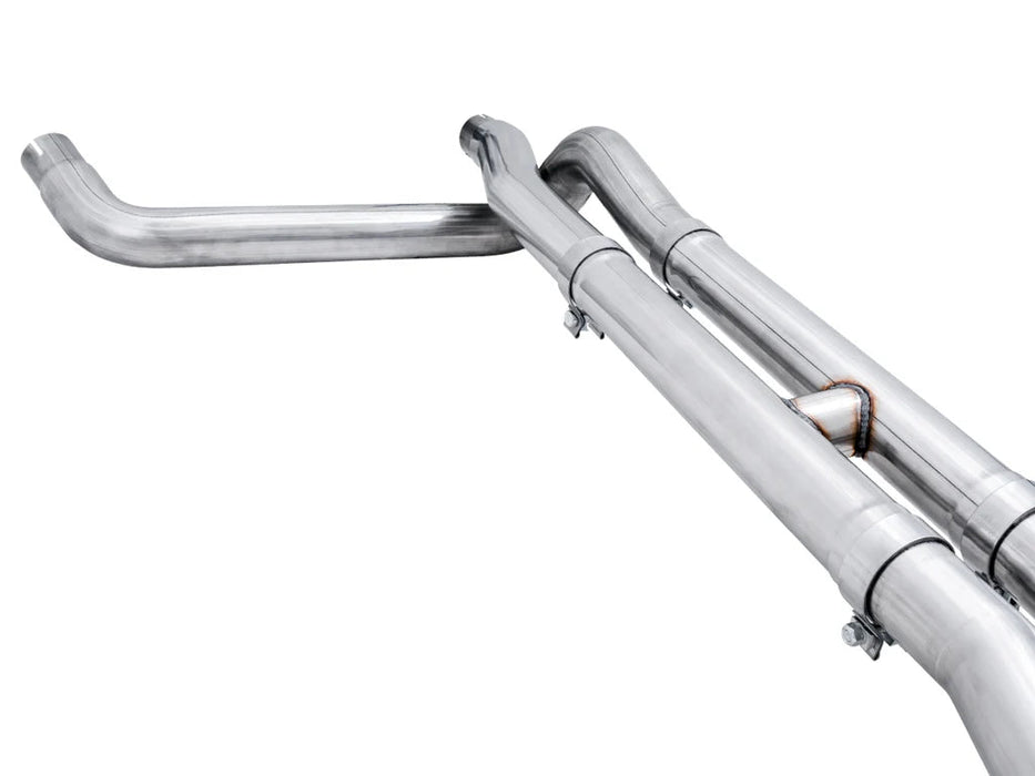 AWE 0FG Catback Split Rear Exit Exhaust (With Bumper Cutouts) w/ Diamond Black Tips 2019 - 2025 Chevrolet Silverado 1500 / 2019 - 2025 GMC Sierra 1500 - 3015 - 43204 - Subimods.com