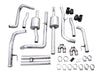 AWE 0FG Catback Split Rear Exit Exhaust (With Bumper Cutouts) w/ Diamond Black Tips 2019 - 2025 Chevrolet Silverado 1500 / 2019 - 2025 GMC Sierra 1500 - 3015 - 43204 - Subimods.com