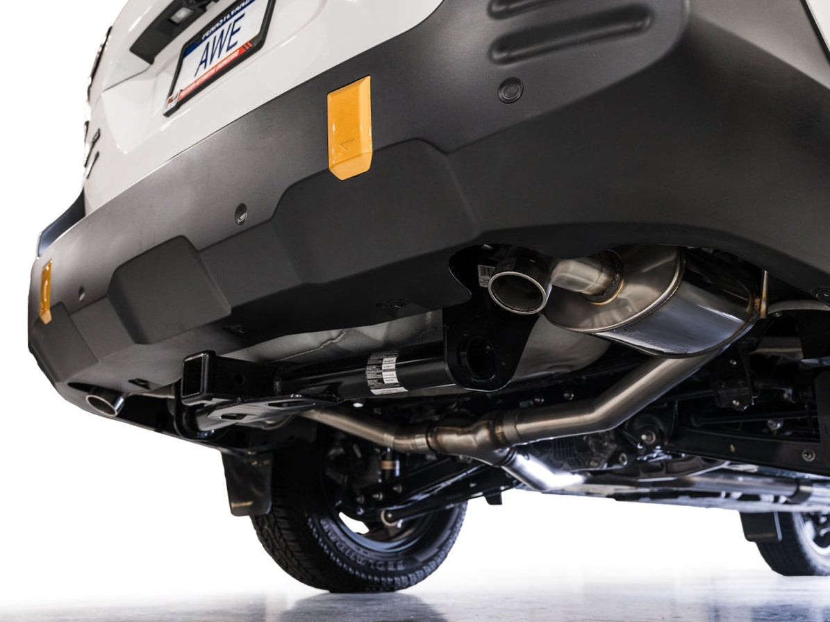 AWE 0FG Edition Catback Exhaust Dual BashGuards Outback 20+ — Subimods.com