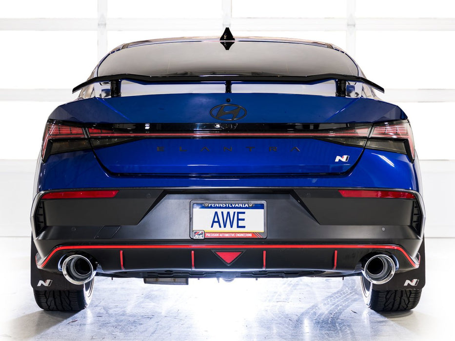 AWE SwitchPath Catback Exhaust Chrome Silver Tips 2022 - 2026 Elantra N - 3025-32237 - Subimods.com