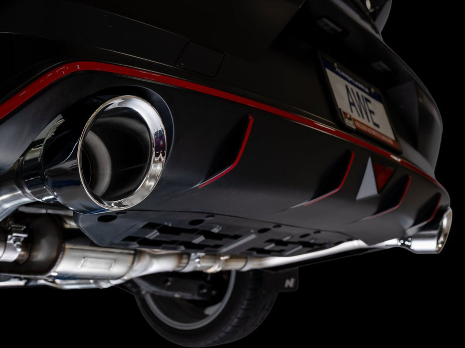 AWE SwitchPath Catback Exhaust Chrome Silver Tips 2022 - 2026 Elantra N - 3025-32237 - Subimods.com