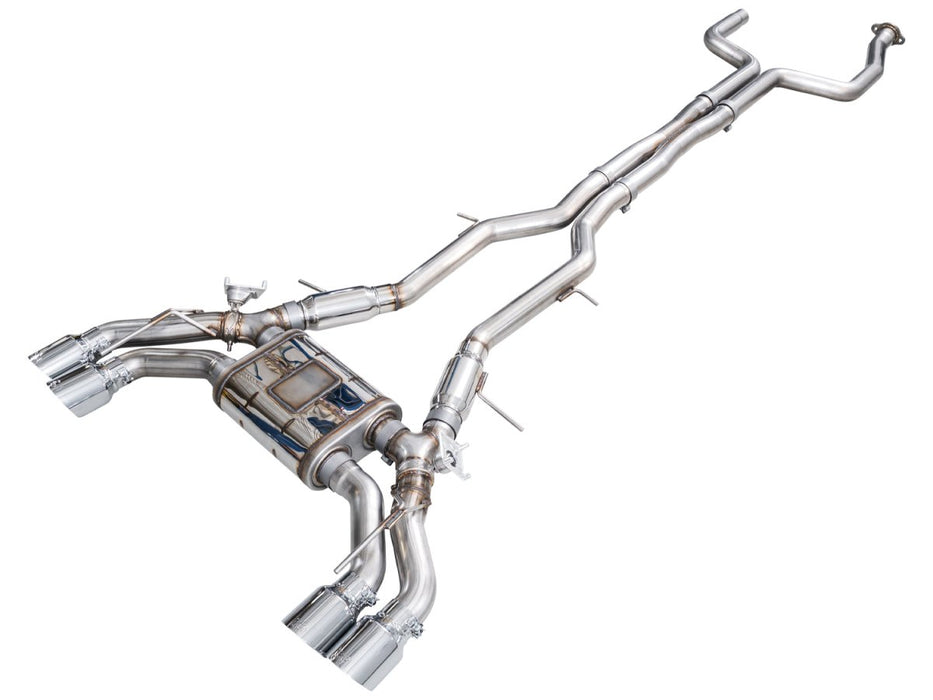 AWE SwitchPath Catback Exhaust Chrome Silver Tips 2022+ Cadillac CT5 - V Blackwing - 3025-42562 - Subimods.com