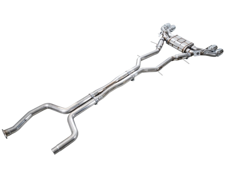 AWE SwitchPath Catback Exhaust Chrome Silver Tips 2022+ Cadillac CT5 - V Blackwing - 3025-42562 - Subimods.com