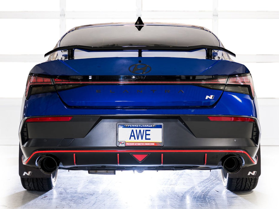 AWE SwitchPath Catback Exhaust Diamond Black Tips 2022 - 2026 Elantra N - 3025-33237 - Subimods.com