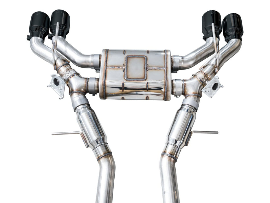 AWE SwitchPath Catback Exhaust Diamond Black Tips 2022+ Cadillac CT5 - V Blackwing - 3025-43562 - Subimods.com