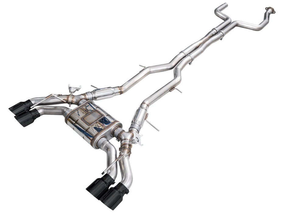 AWE SwitchPath Catback Exhaust Diamond Black Tips 2022+ Cadillac CT5 - V Blackwing - 3025-43562 - Subimods.com