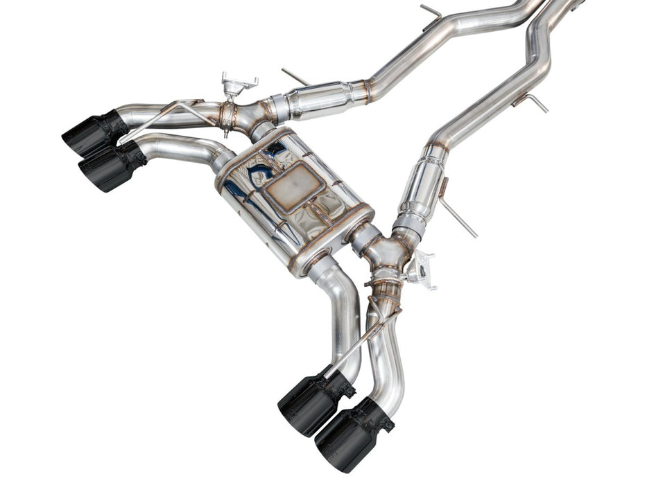 AWE SwitchPath Catback Exhaust Diamond Black Tips 2022+ Cadillac CT5 - V Blackwing - 3025-43562 - Subimods.com
