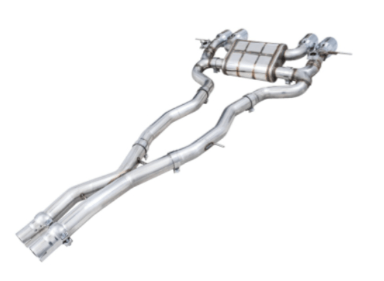 AWE SwitchPath Catback Exhaust w/ Chrome Silver Tips 2021 - 2025 BMW M3 / M4 - 3025 - 43480 - Subimods.com