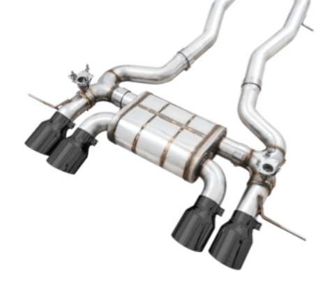 AWE SwitchPath Catback Exhaust w/ Diamond Black Tips 2021 - 2025 BMW M3 / M4 - 3025 - 42480 - Subimods.com