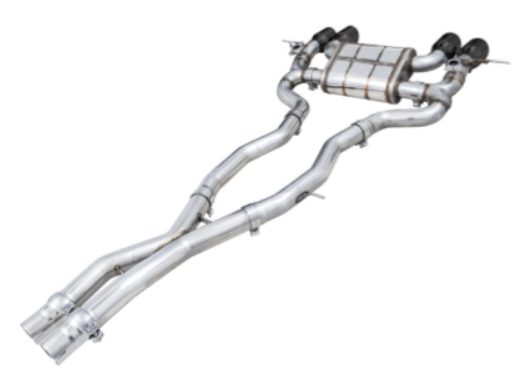 AWE SwitchPath Catback Exhaust w/ Diamond Black Tips 2021 - 2025 BMW M3 / M4 - 3025 - 42480 - Subimods.com