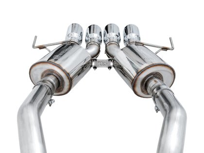 AWE Touring Edition Axleback Exhaust w/ Chrome Silver Tips (includes AWE AFM valve simulators) 2014 - 2019 Chevrolet Corvette - 3015 - 42133 - Subimods.com