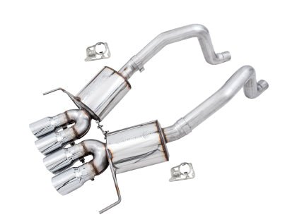 AWE Touring Edition Axleback Exhaust w/ Chrome Silver Tips (includes AWE AFM valve simulators) 2014 - 2019 Chevrolet Corvette - 3015 - 42133 - Subimods.com