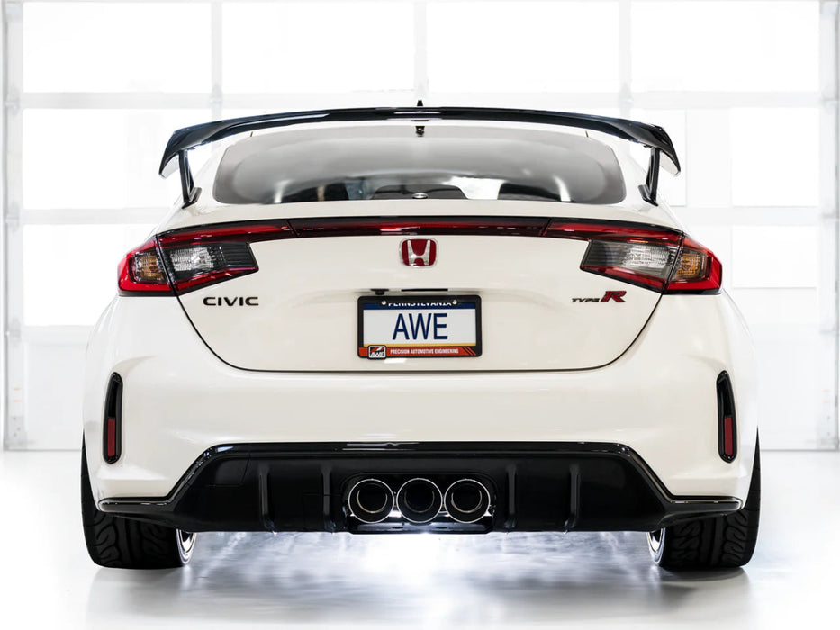 AWE Touring Edition Catback Exhaust w/ Chrome Silver Tips 2023-2024 Honda Civic Type R (FL5) - 3015-52287 - Subimods.com