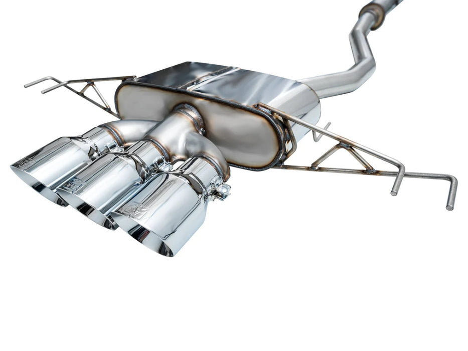 AWE Touring Edition Catback Exhaust w/ Chrome Silver Tips 2023-2024 Honda Civic Type R (FL5) - 3015-52287 - Subimods.com