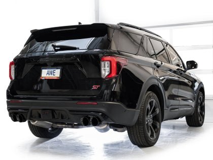 AWE Touring Edition Catback Exhaust w/ Diamond Black Tips 2020 - 2024 Ford Explorer / 2020 - 2025 Lincoln Aviator - 3015 - 43625 - Subimods.com