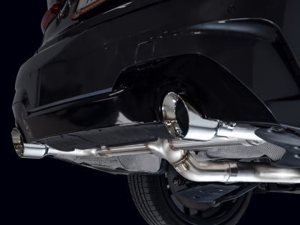 AWE Track Edition Axleback Exhaust w/ Chrome Silver Tips 2019 - 2024 BMW 330i / 2021 - 2024 BMW 440i - 3020 - 32429 - Subimods.com
