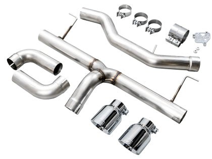 AWE Track Edition Axleback Exhaust w/ Chrome Silver Tips 2019 - 2024 BMW 330i / 2021 - 2024 BMW 440i - 3020 - 32429 - Subimods.com