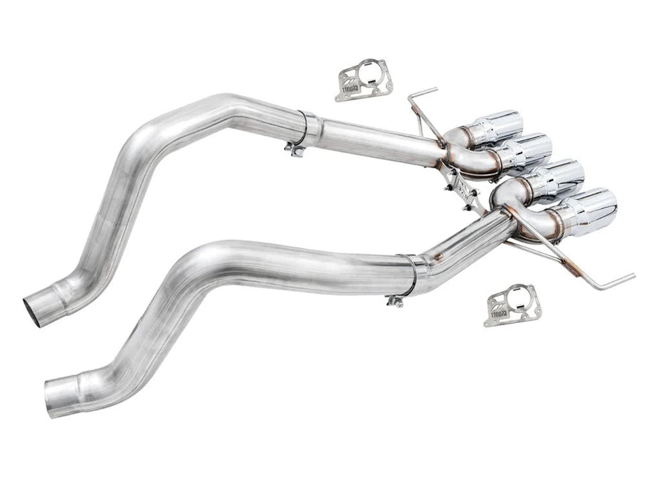 AWE Track Edition Axleback Exhaust w/ Chrome Silver Tips (includes AWE AFM valve simulators) 2014 - 2019 Chevrolet Corvette - 3020 - 42073 - Subimods.com