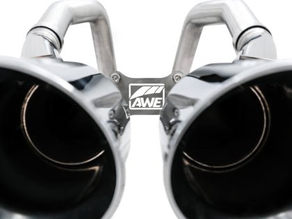 AWE Track Edition Axleback Exhaust w/ Chrome Silver Tips (includes AWE AFM valve simulators) 2014 - 2019 Chevrolet Corvette - 3020 - 42073 - Subimods.com