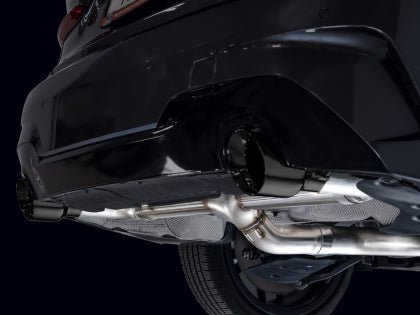 AWE Track Edition Axleback Exhaust w/ Diamond Black Tips 2019 - 2024 BMW 330i / 2021 - 2024 BMW 440i - 3020 - 33429 - Subimods.com