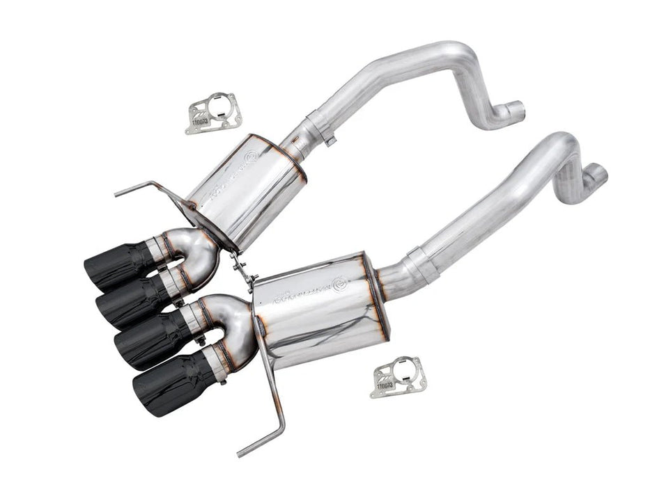AWE Track Edition Axleback Exhaust w/ Diamond Black Tips (includes AWE AFM valve simulators) 2014 - 2019 Chevrolet Corvette - 3020 - 43081 - Subimods.com